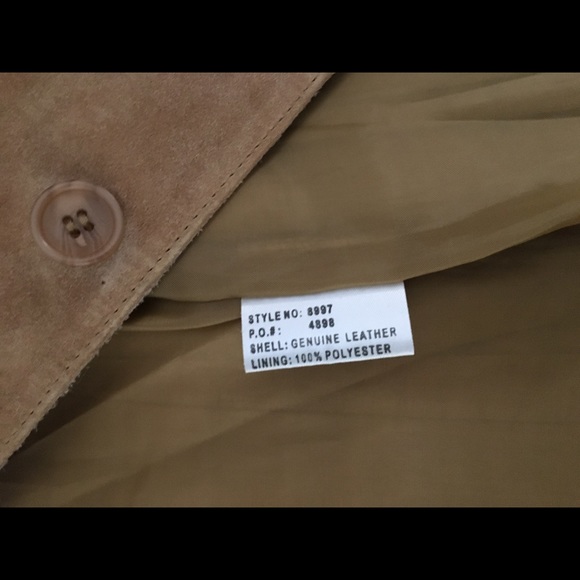 Margaret Godfrey Camel Suede Jacket - Picture 8 of 9